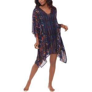 Miraclesuit Womens Tapiz Caftan Cover-Up, Black